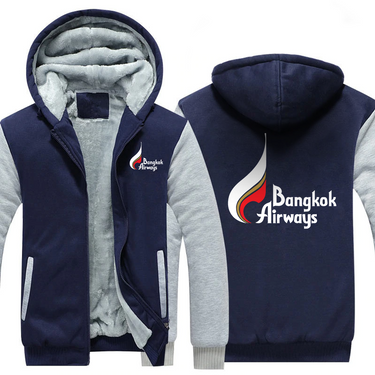 BANGKOK AIRLINES JACKETS FLEECE SWEATSHIRT